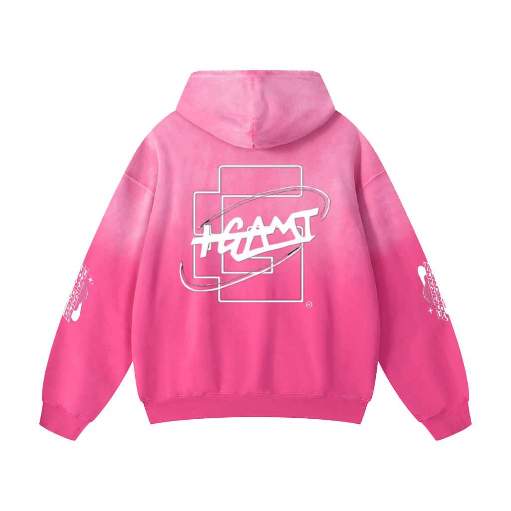 Heavyweight Sunfade Oversized Hoodie — Thank God* + +G Swoop + Chakras Powered Edition