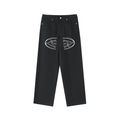 Heavyweight Cotton Straight‑Leg Pants — Broken Wishbones + XX27 Timestamp Edition