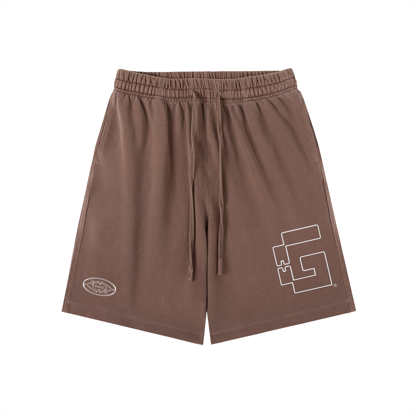 “Tri‑Stamp” Vintage Wash Sweatshorts