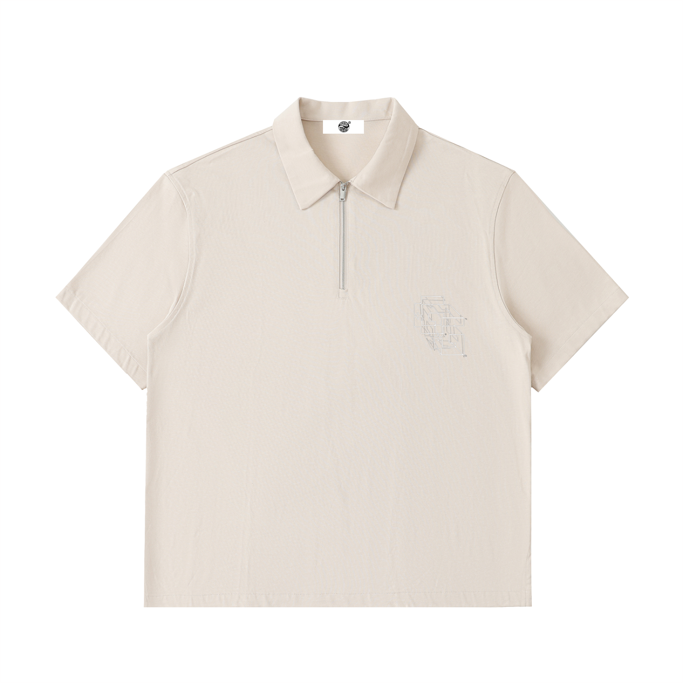Half‑Zip Cotton Polo Shirt — 3G² + +G Edition