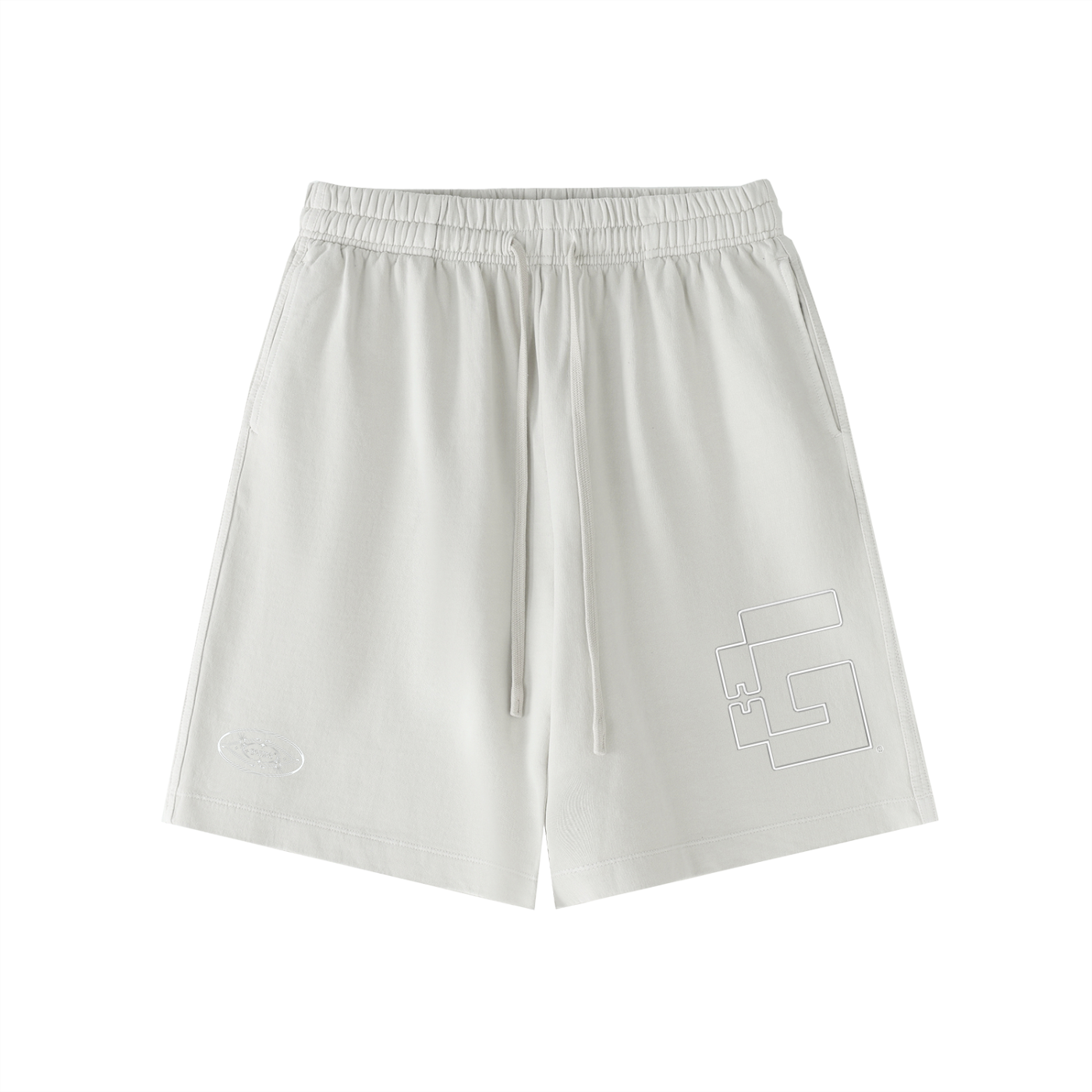 “Tri‑Stamp” Vintage Wash Sweatshorts