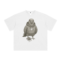 Enzyme‑Washed T‑Shirt — Big City Balance Pigeon Graphic Edition