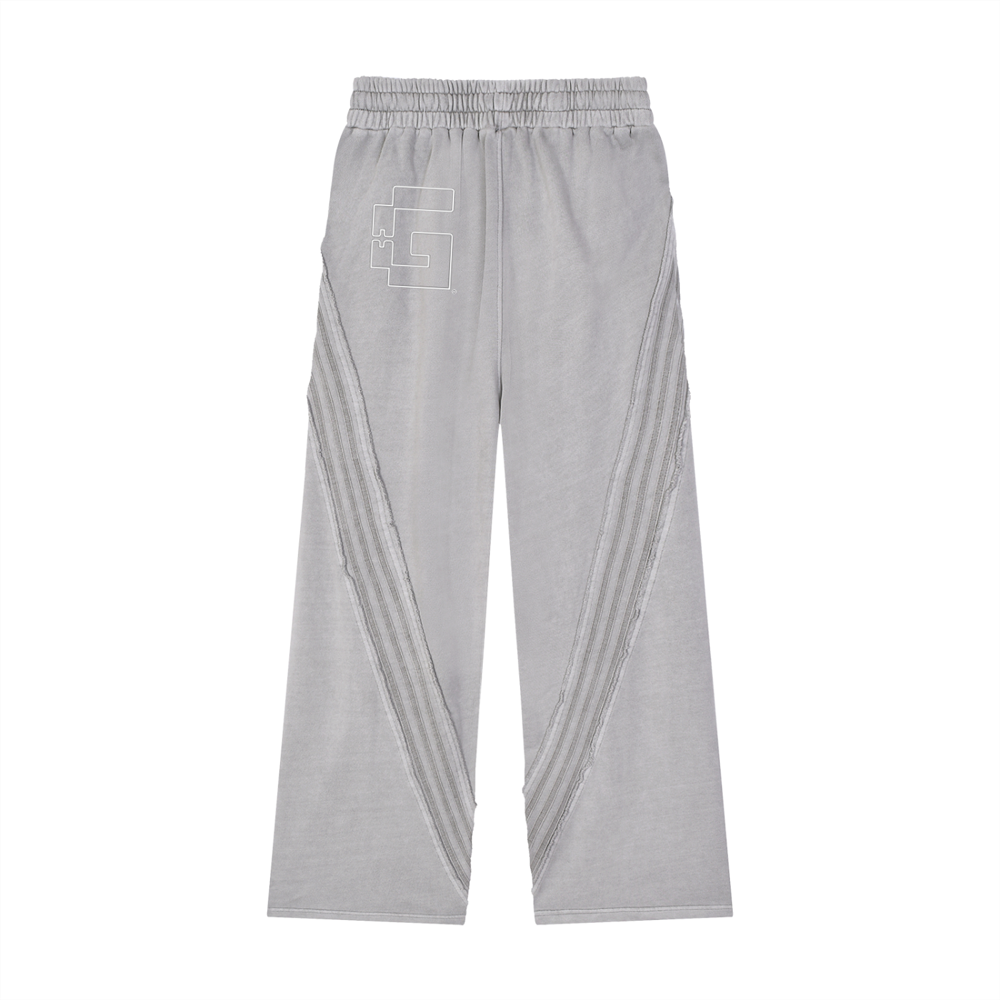 Snow‑Washed Raw‑Edge Sweatpants — Broken Wishbones XX27 +G Edition