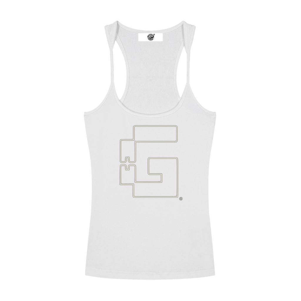 Slim Fit Ribbed Racerback Tank Top