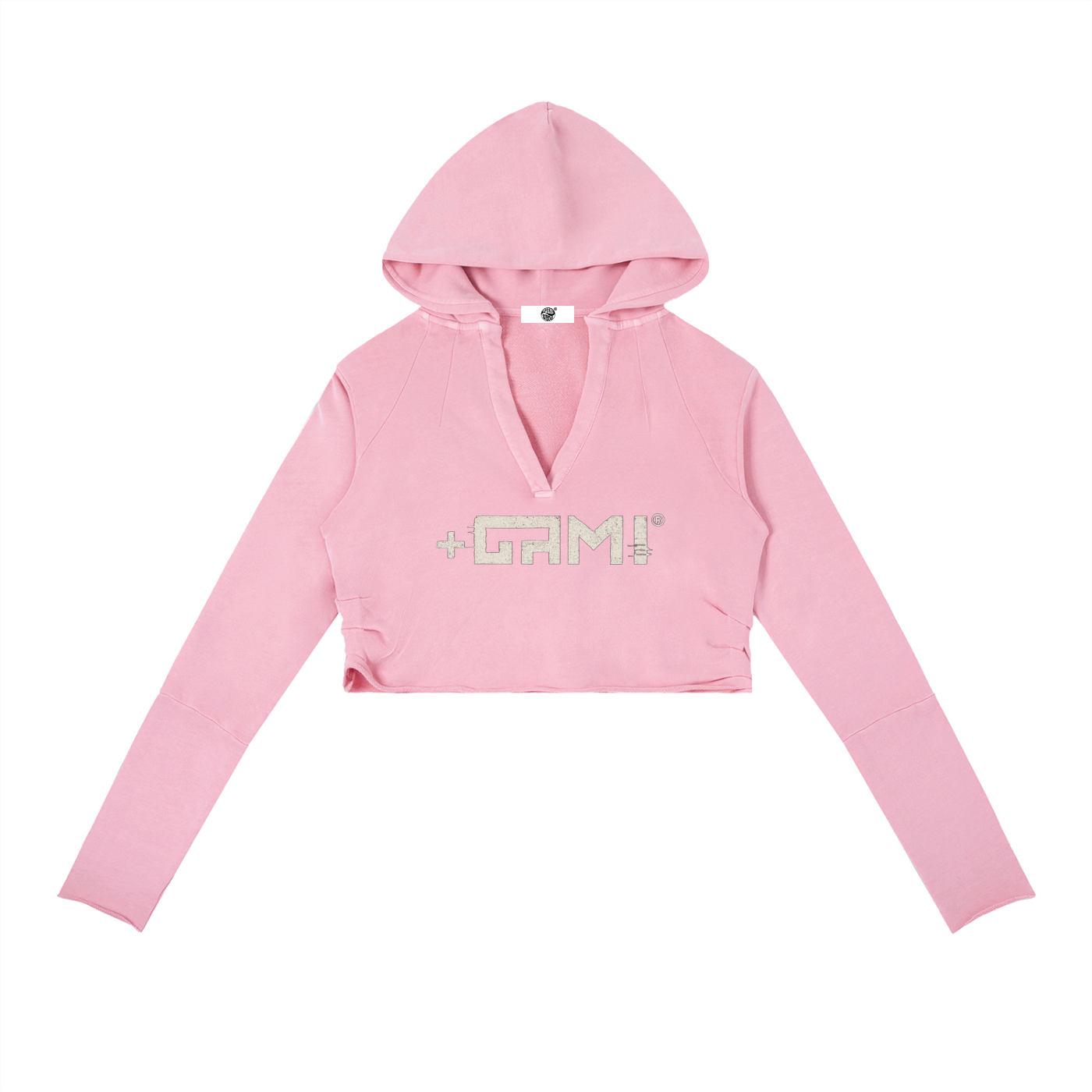 Vintage Washed Raw Edge Hoodie — High Road Glitch Identity Edition