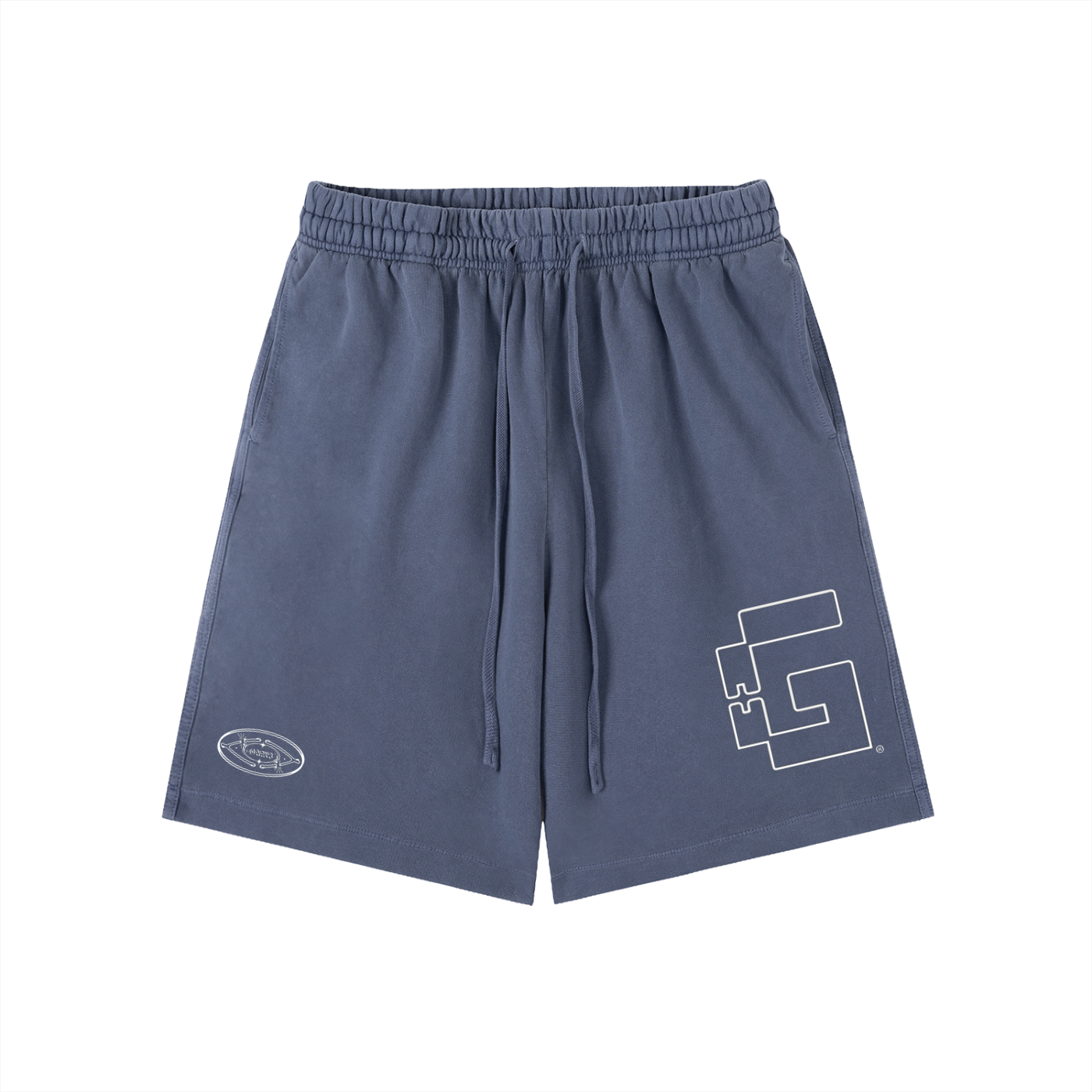 “Tri‑Stamp” Vintage Wash Sweatshorts