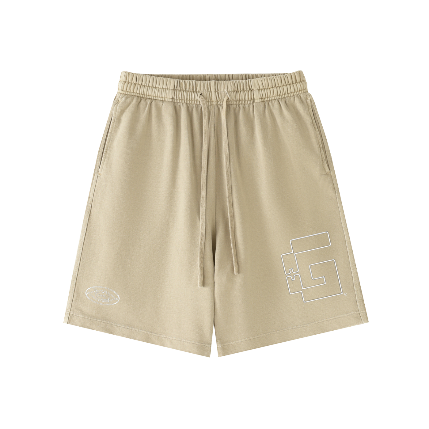 “Tri‑Stamp” Vintage Wash Sweatshorts