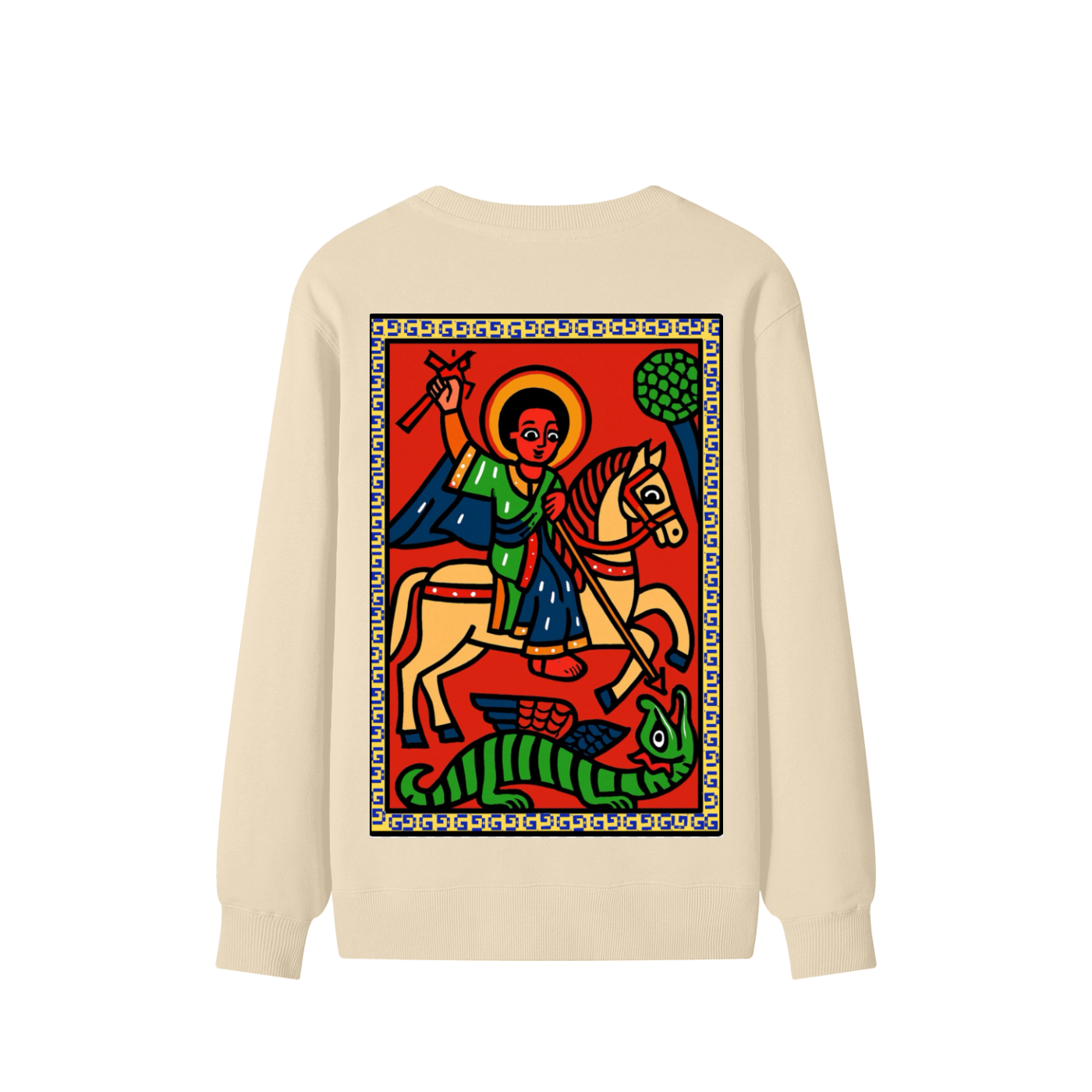 Classic Unisex Cotton Sweatshirt — St. George Dragon Slayer