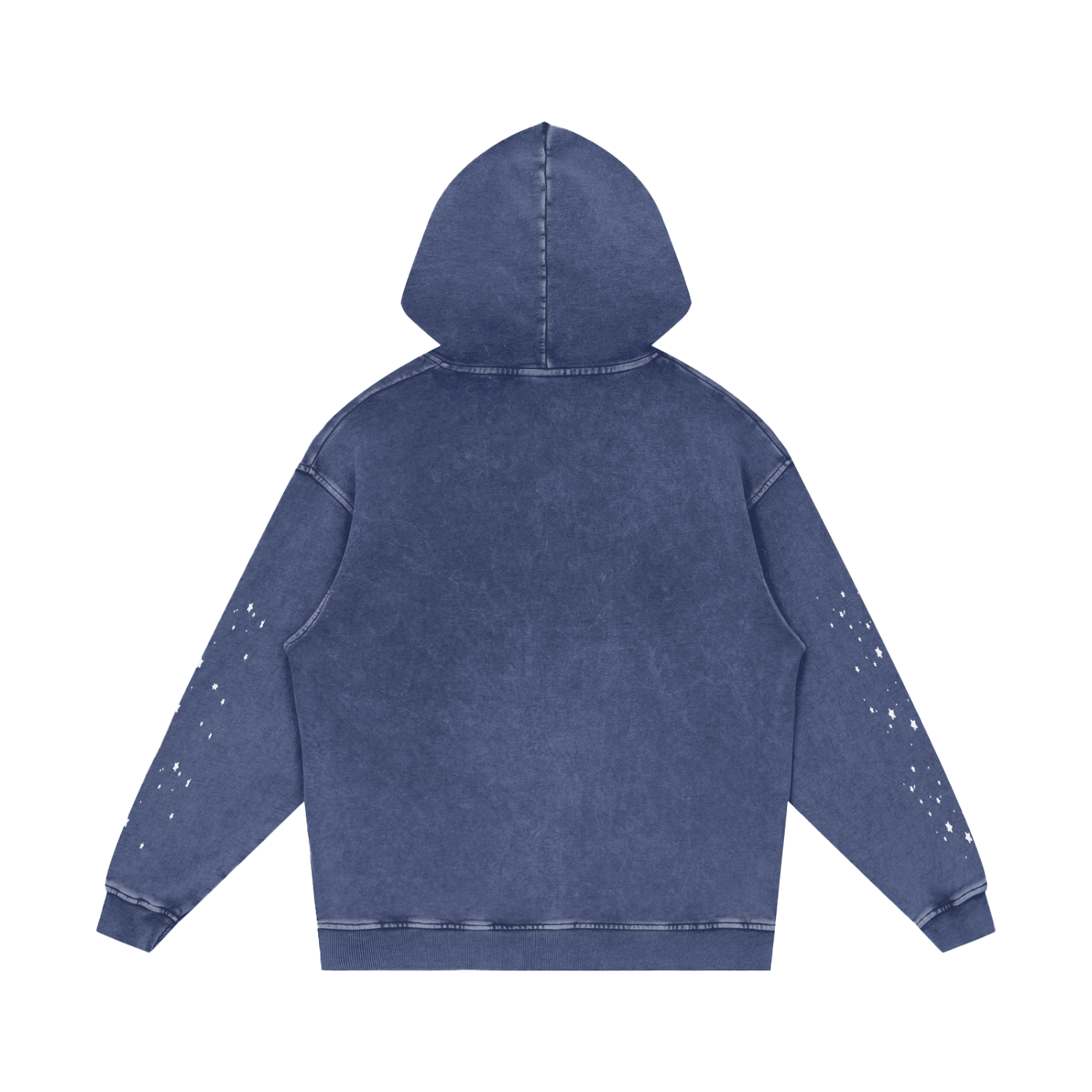 Snow‑Washed Loose Cotton Hoodie — Thank God* Edition