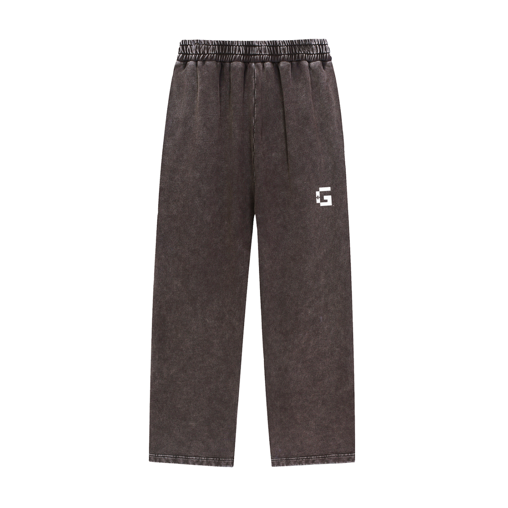 Snow‑Wash Heavyweight Sweatpants — Thank God* + +G Edition