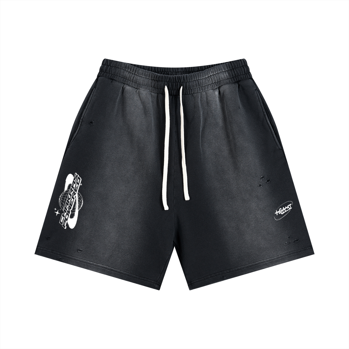 Sun Fade Distressed Shorts