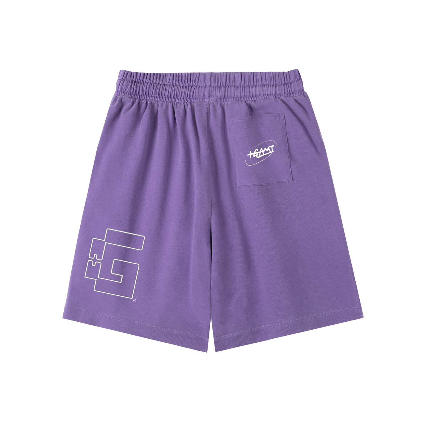 “Tri‑Stamp” Vintage Wash Sweatshorts