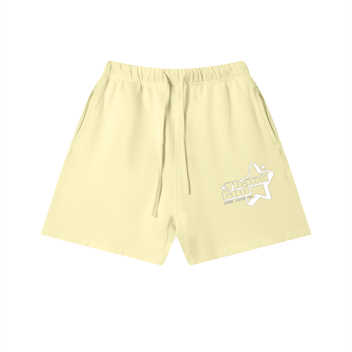 Unisex Thank God* logo Cotton Shorts