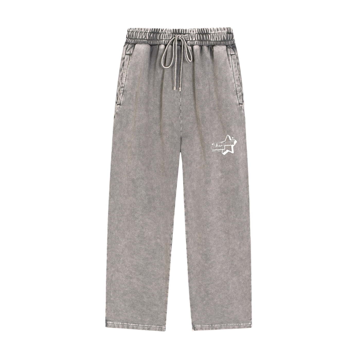 Snow‑Wash Heavyweight Sweatpants — Thank God* + +G Edition