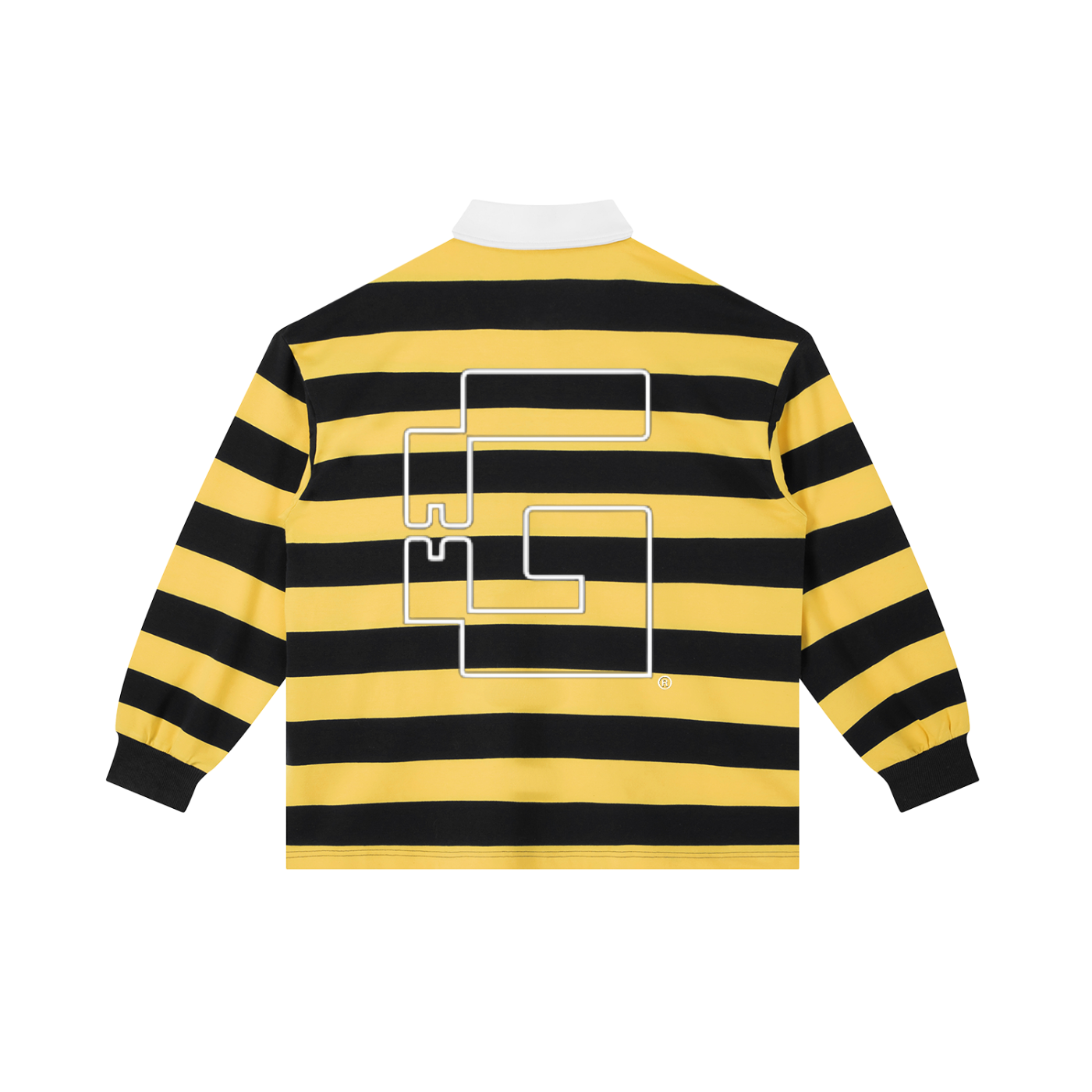 Yellow Navy Stripe Polo Shirt