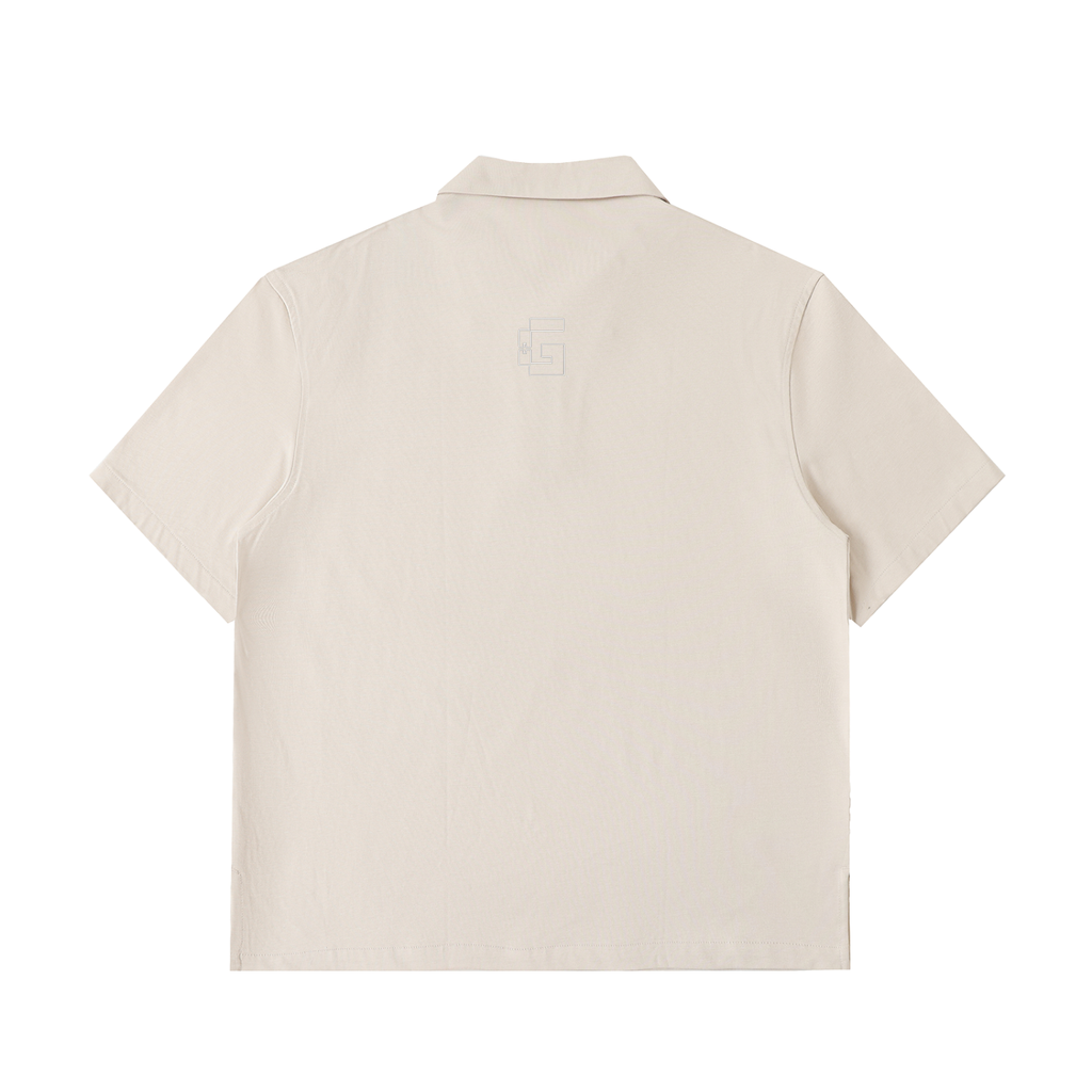 Half‑Zip Cotton Polo Shirt — 3G² + +G Edition