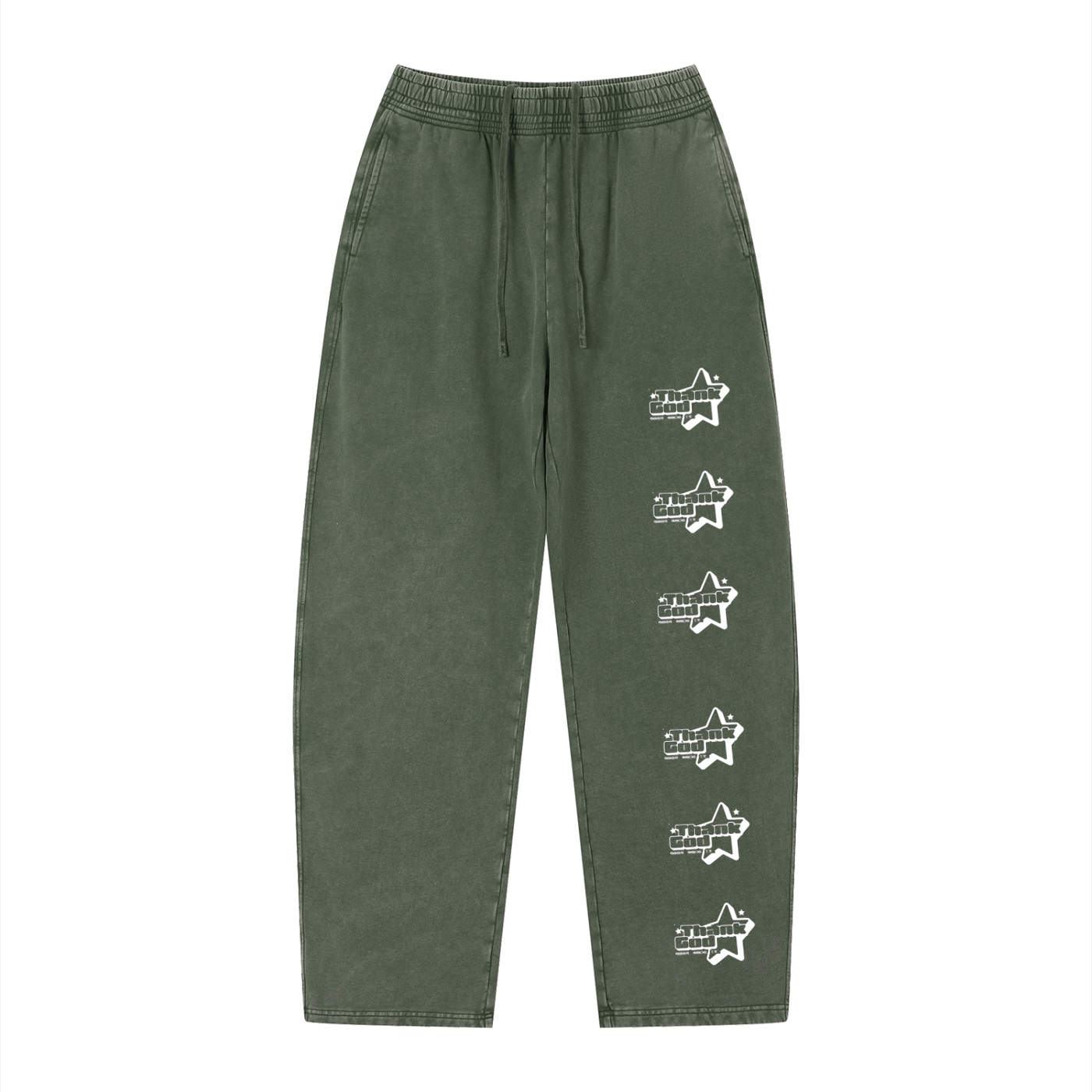 “Thank God*” 369 Vintage Wash Loose Sweatpants