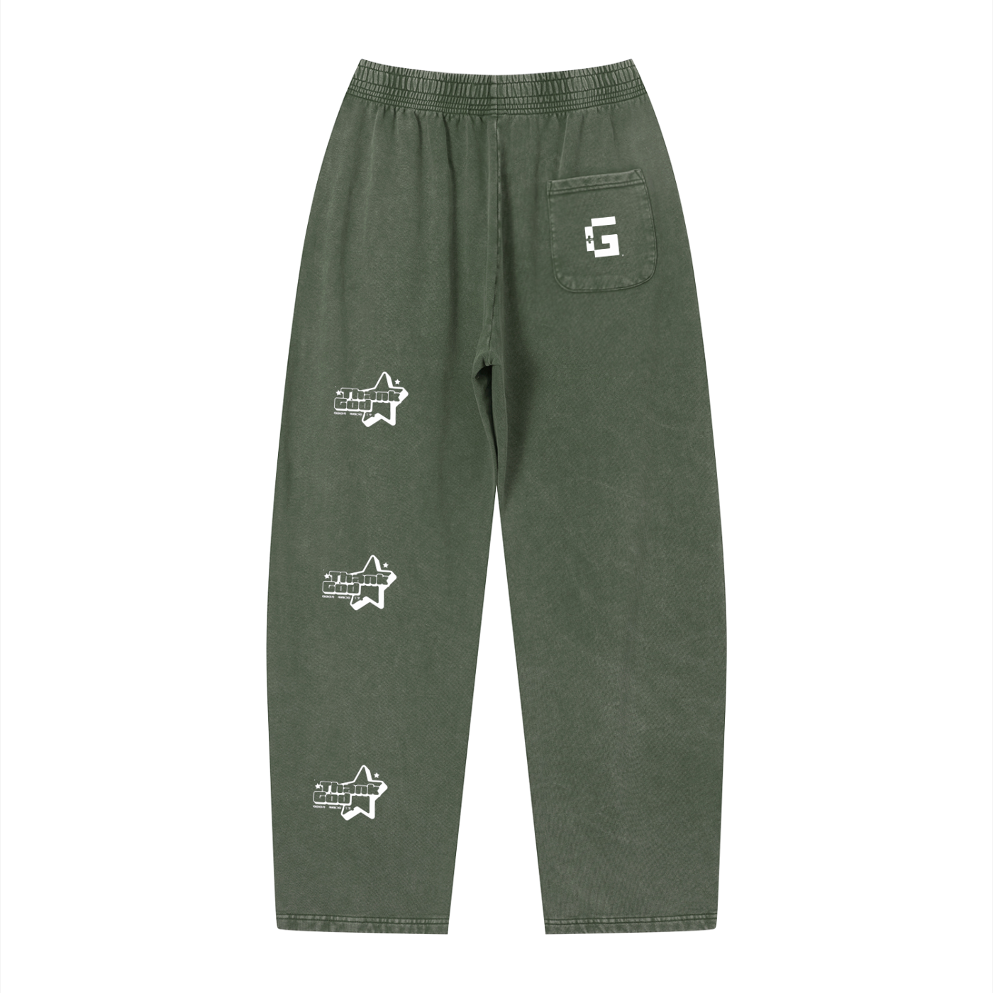 “Thank God*” 369 Vintage Wash Loose Sweatpants