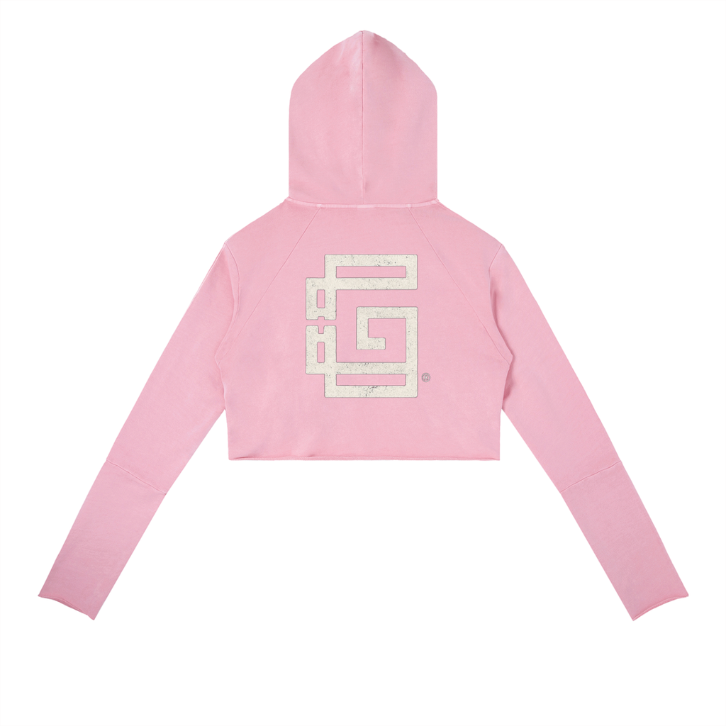 Vintage Washed Raw Edge Hoodie — High Road Glitch Identity Edition