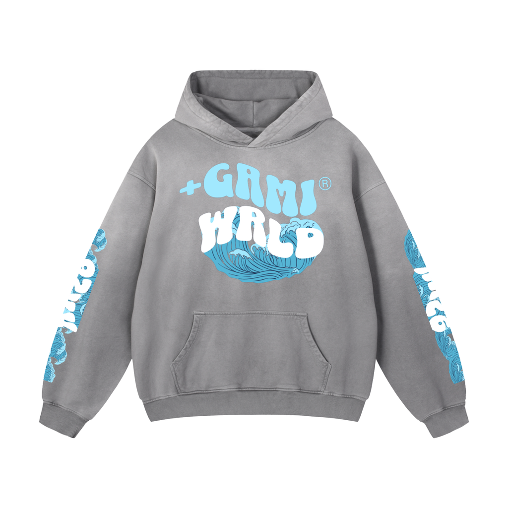 Heavyweight Sunfade Oversized Hoodie — +GAMI® Wrld Wave Edition