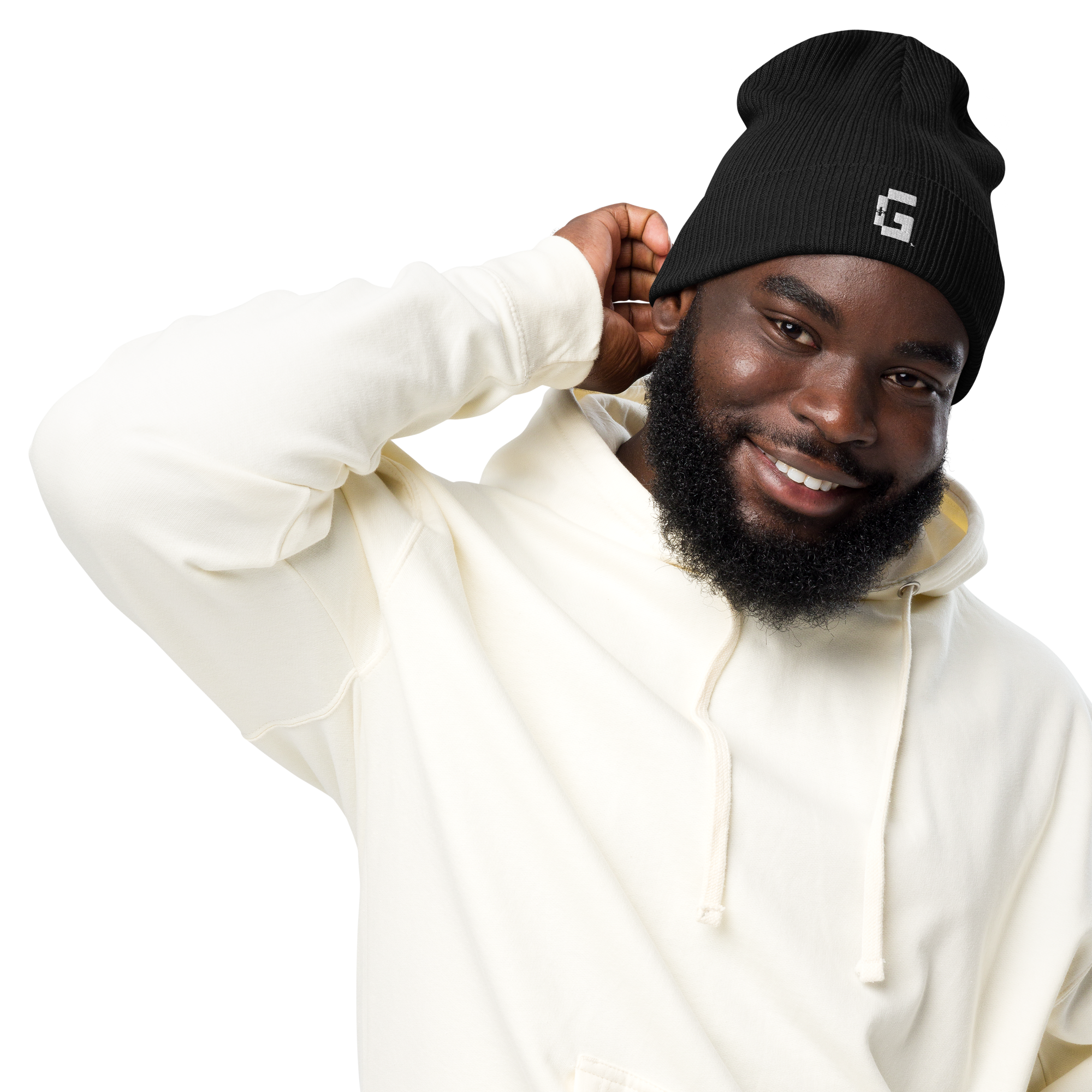 Organic Ribbed Beanie — +G Identity Edition