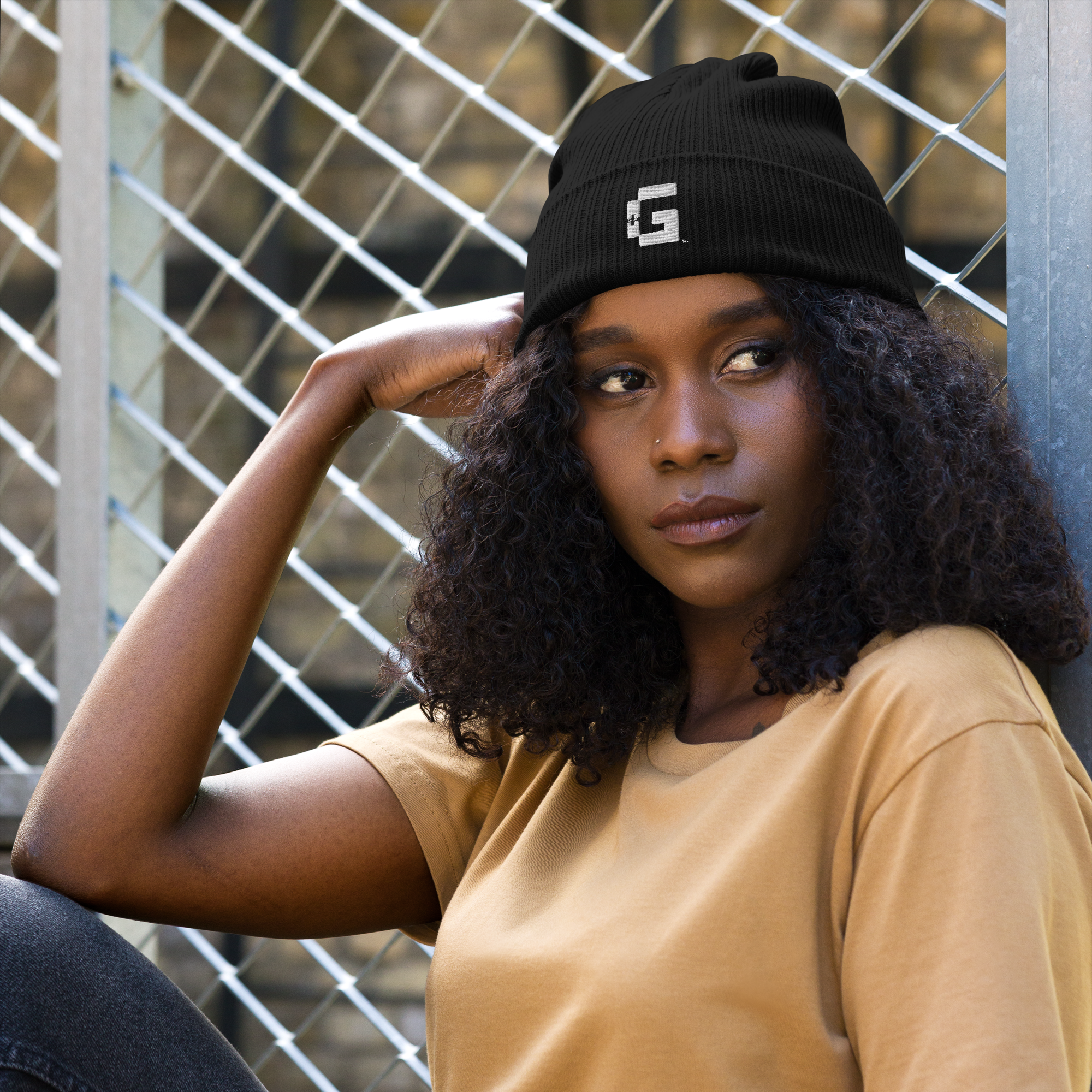 Organic Ribbed Beanie — +G Identity Edition