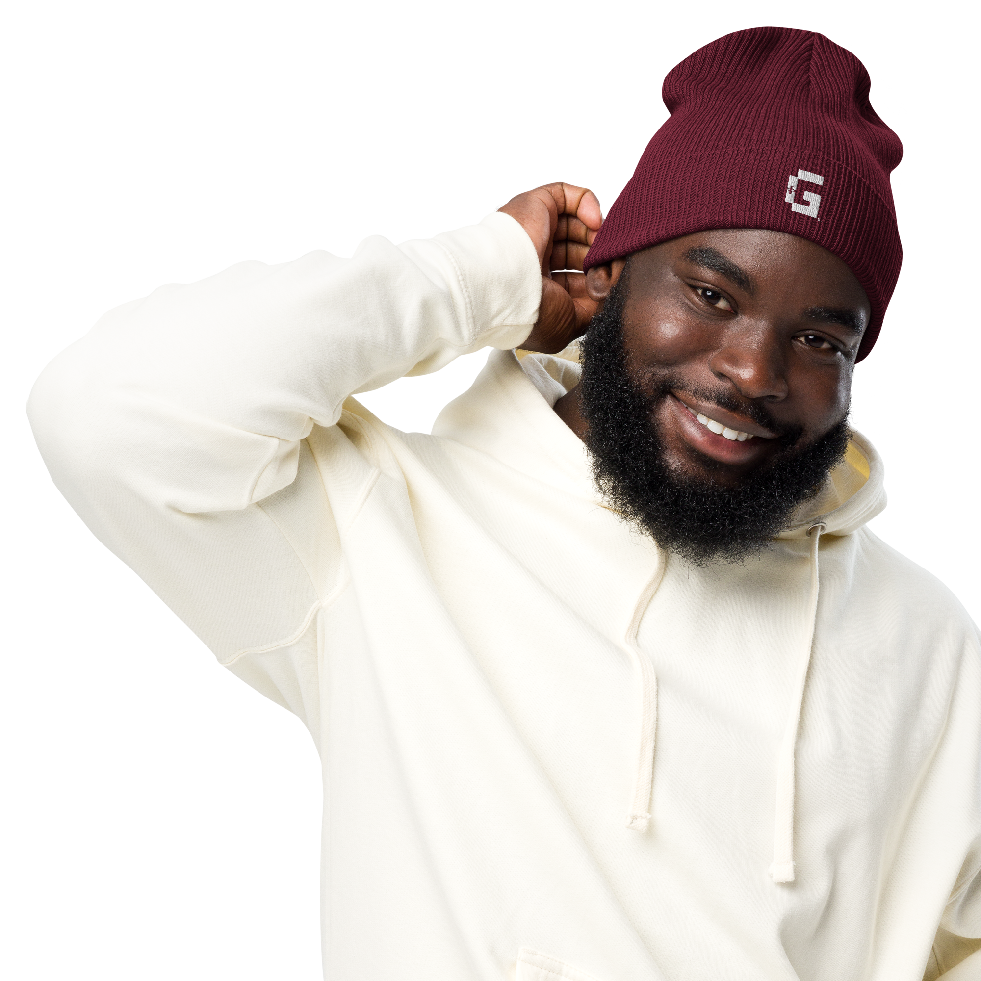 Organic Ribbed Beanie — +G Identity Edition