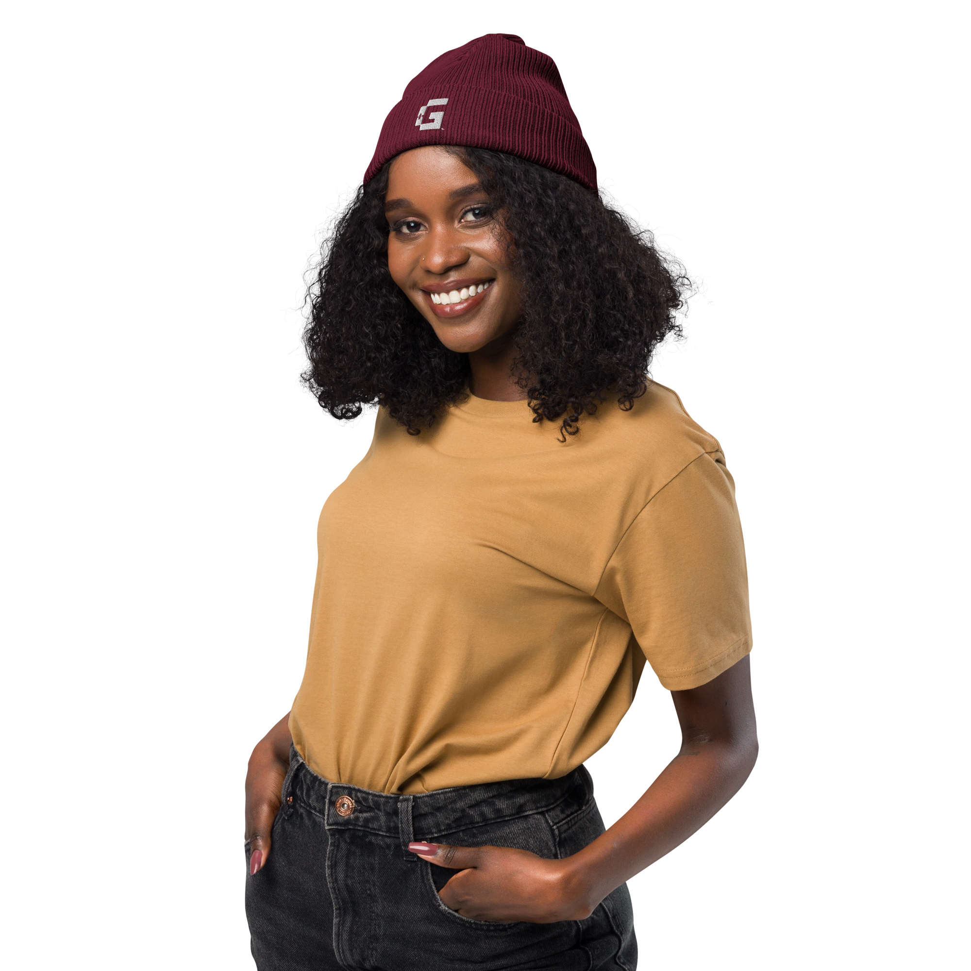 Organic Ribbed Beanie — +G Identity Edition