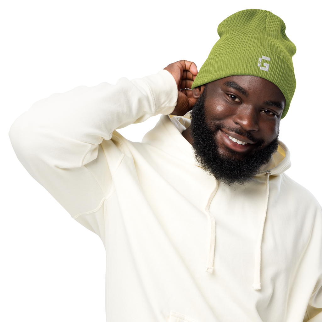 Organic Ribbed Beanie — +G Identity Edition