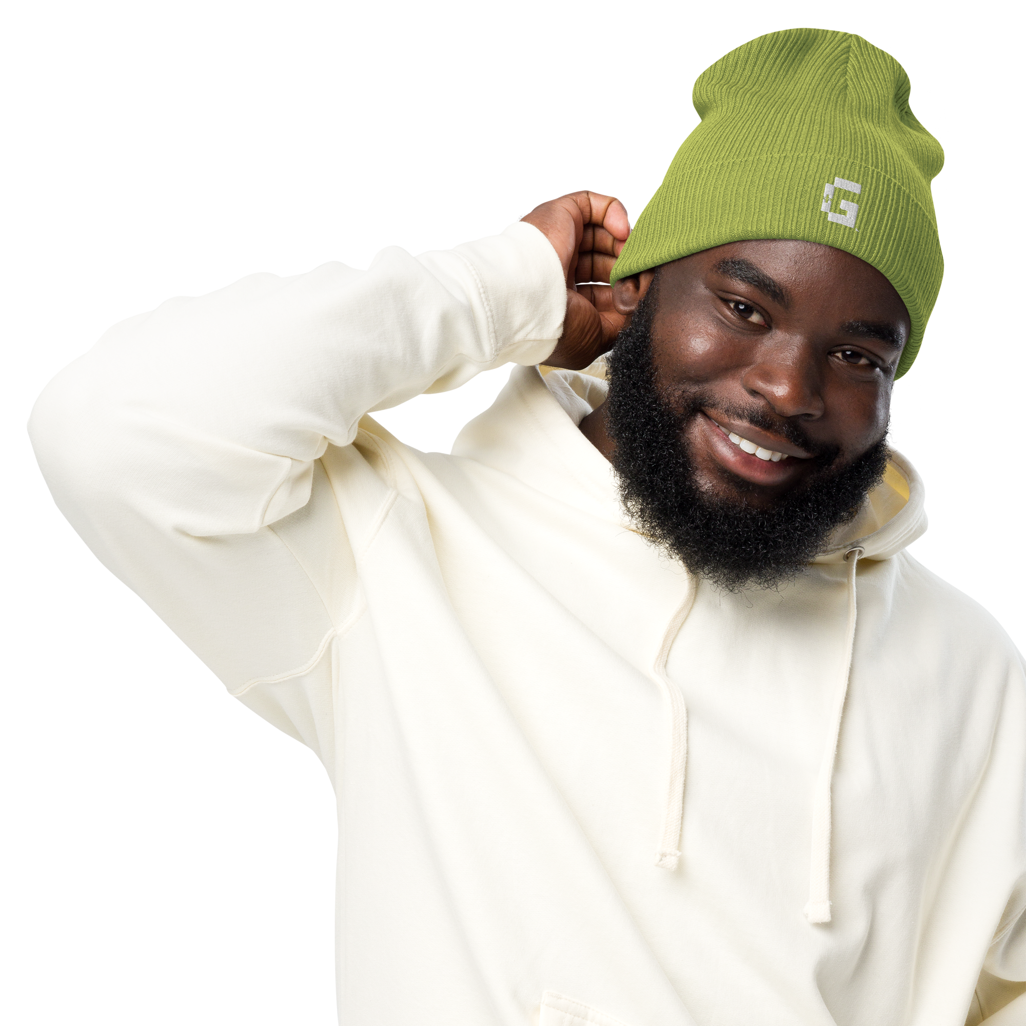 Organic Ribbed Beanie — +G Identity Edition