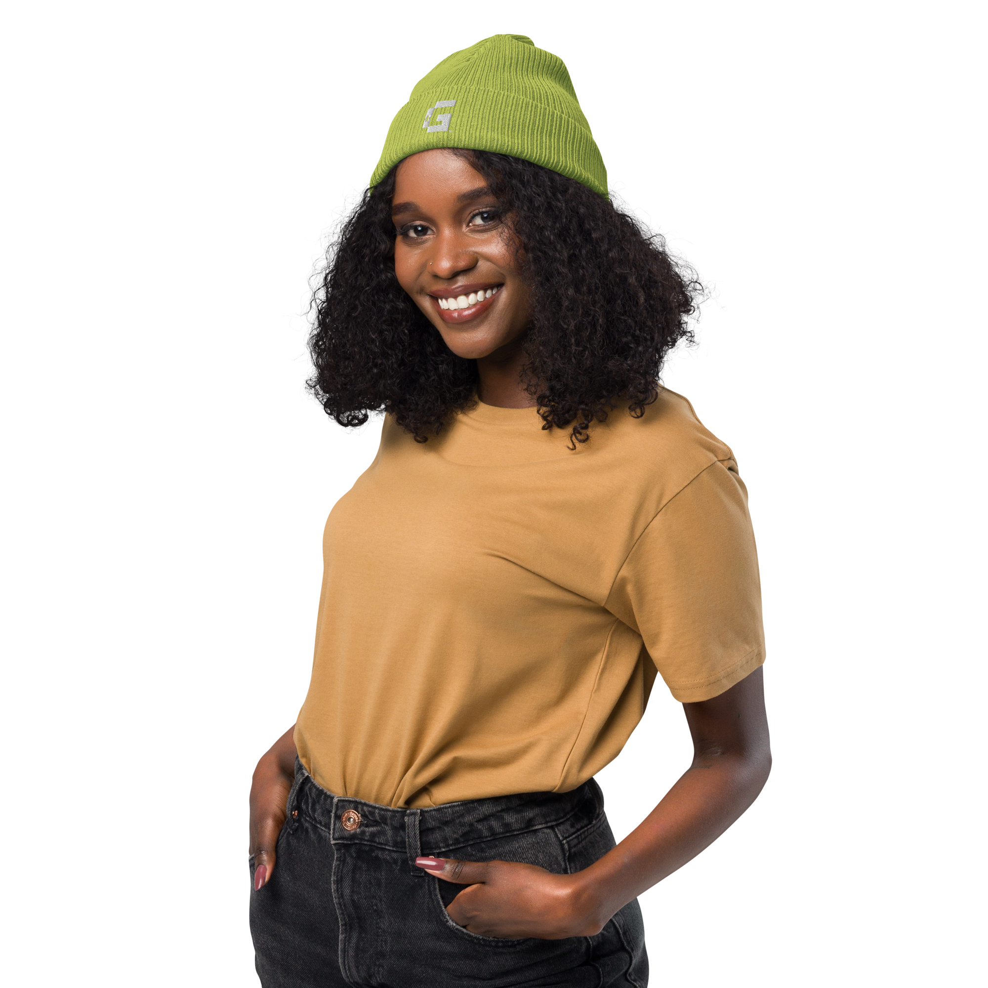 Organic Ribbed Beanie — +G Identity Edition