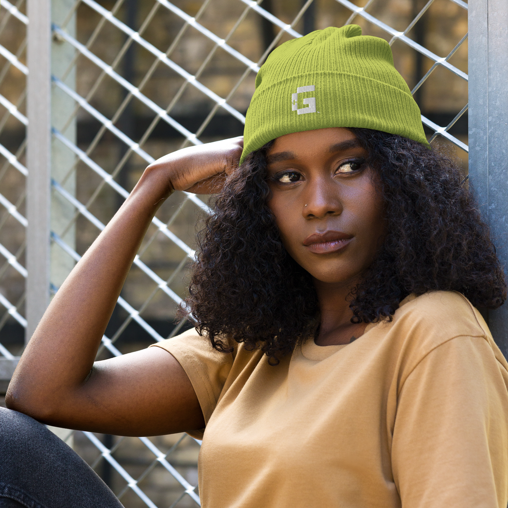 Organic Ribbed Beanie — +G Identity Edition