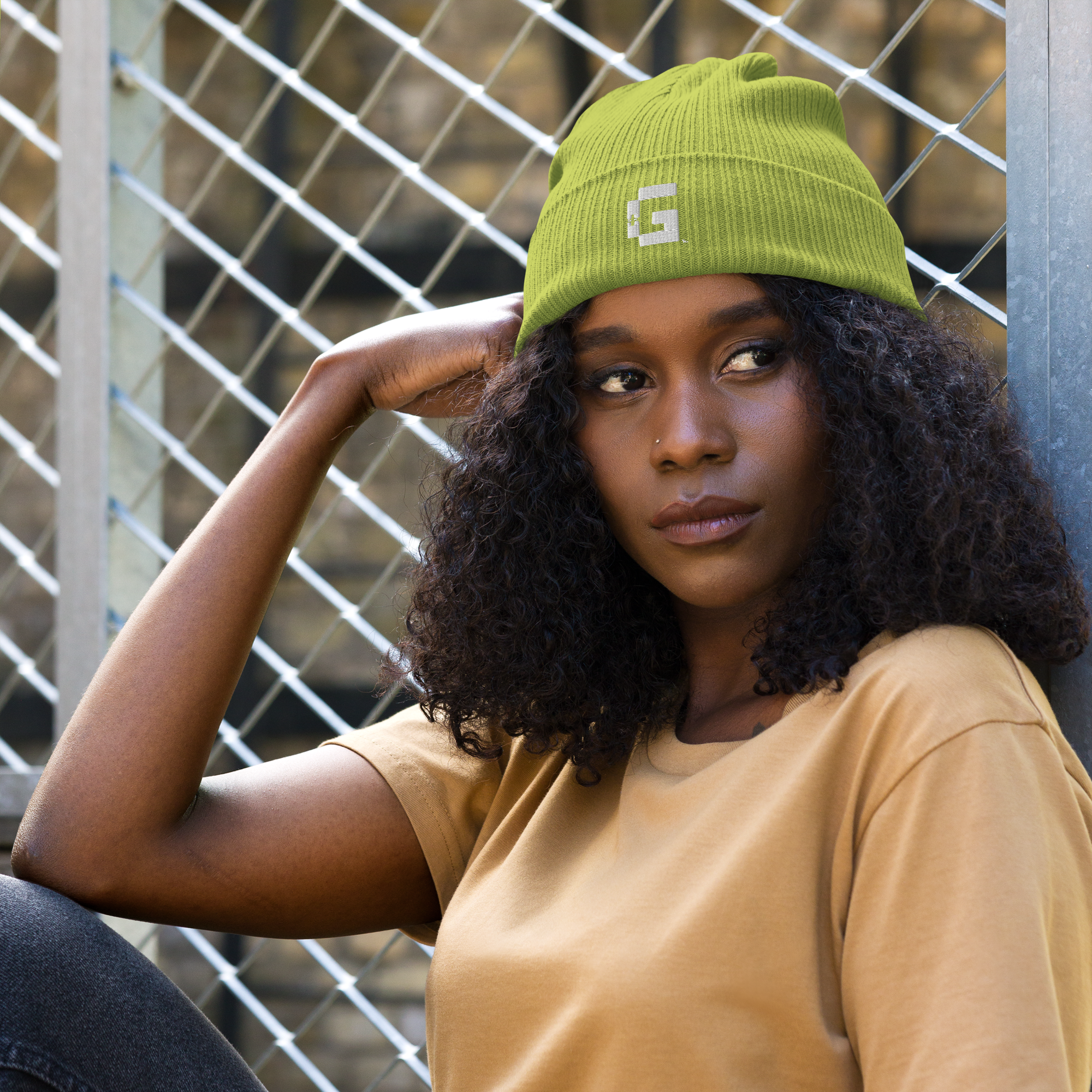 Organic Ribbed Beanie — +G Identity Edition