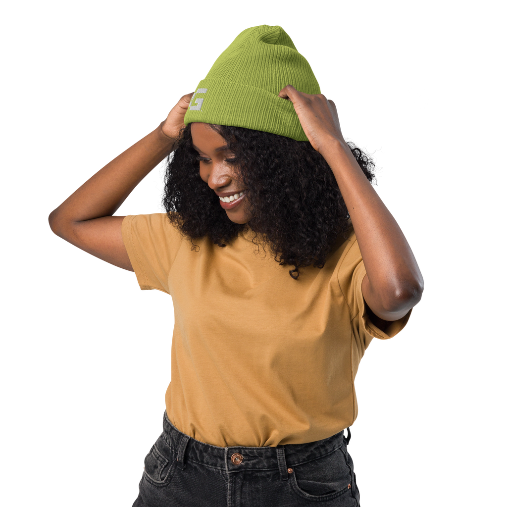 Organic Ribbed Beanie — +G Identity Edition