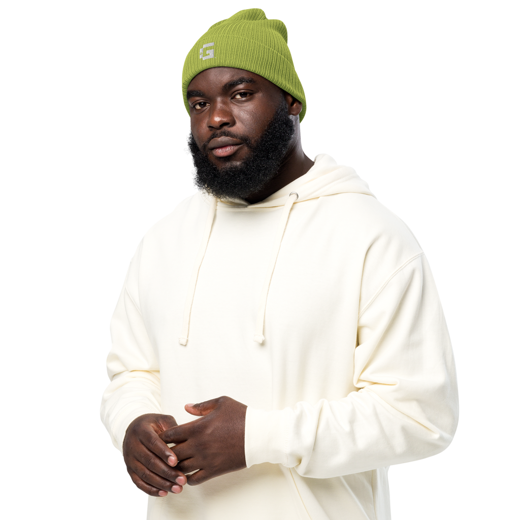 Organic Ribbed Beanie — +G Identity Edition