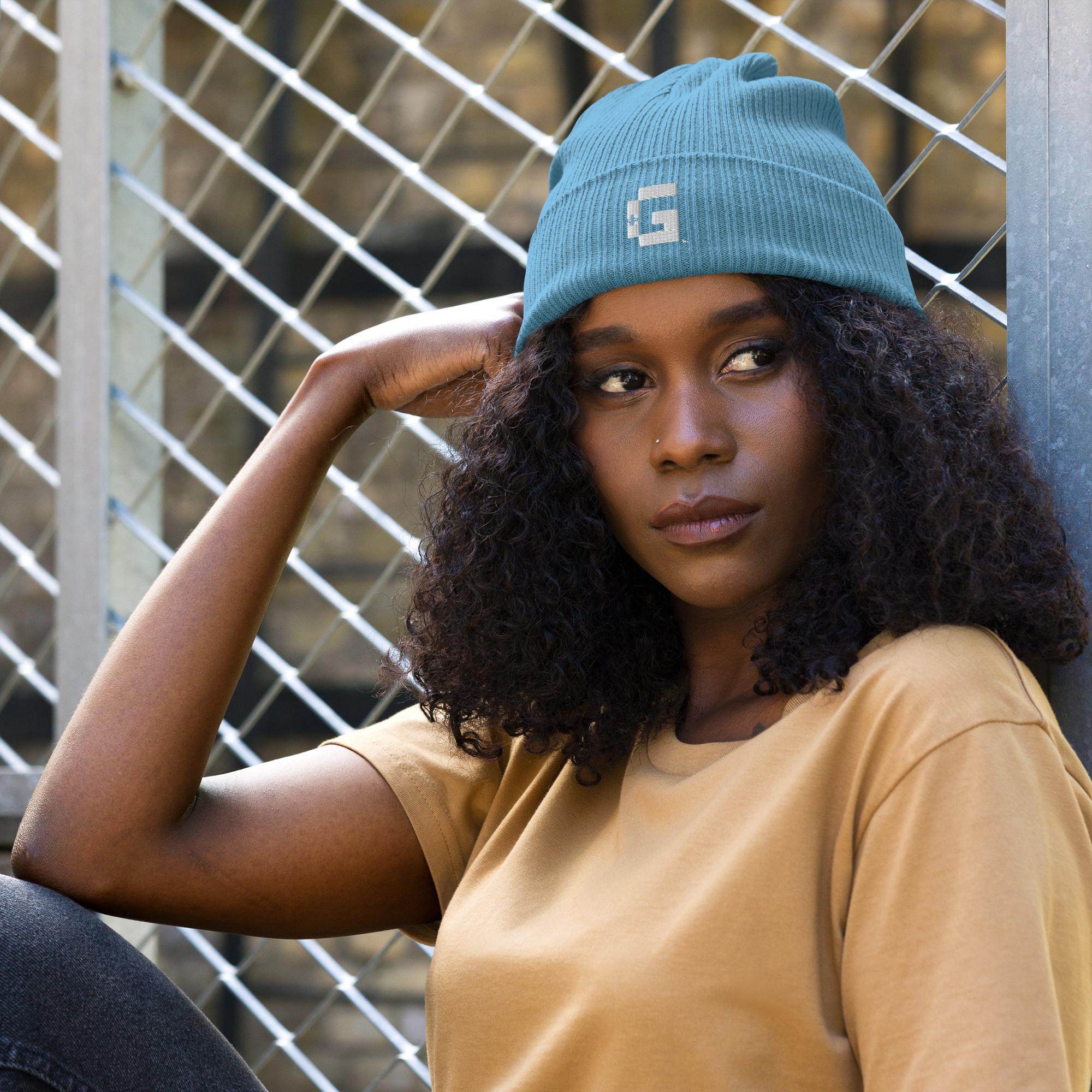 Organic Ribbed Beanie — +G Identity Edition