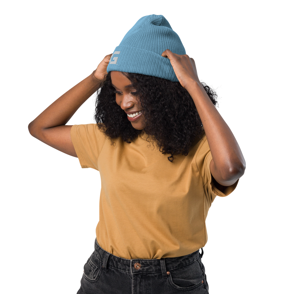 Organic Ribbed Beanie — +G Identity Edition