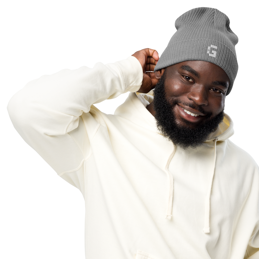 Organic Ribbed Beanie — +G Identity Edition
