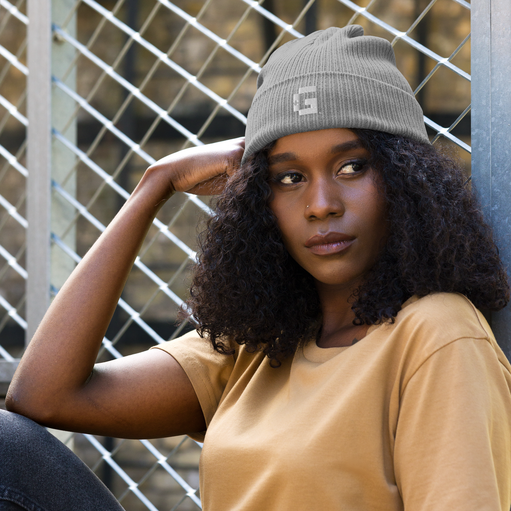 Organic Ribbed Beanie — +G Identity Edition