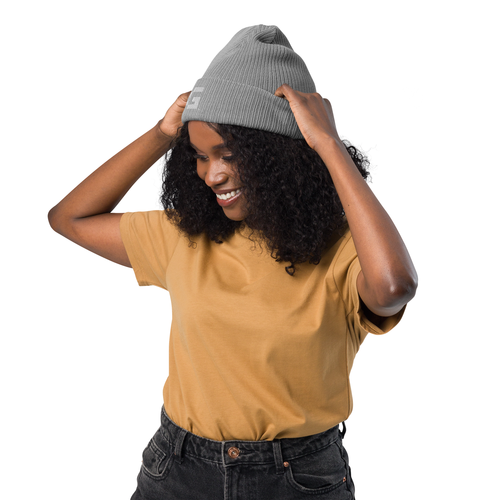 Organic Ribbed Beanie — +G Identity Edition