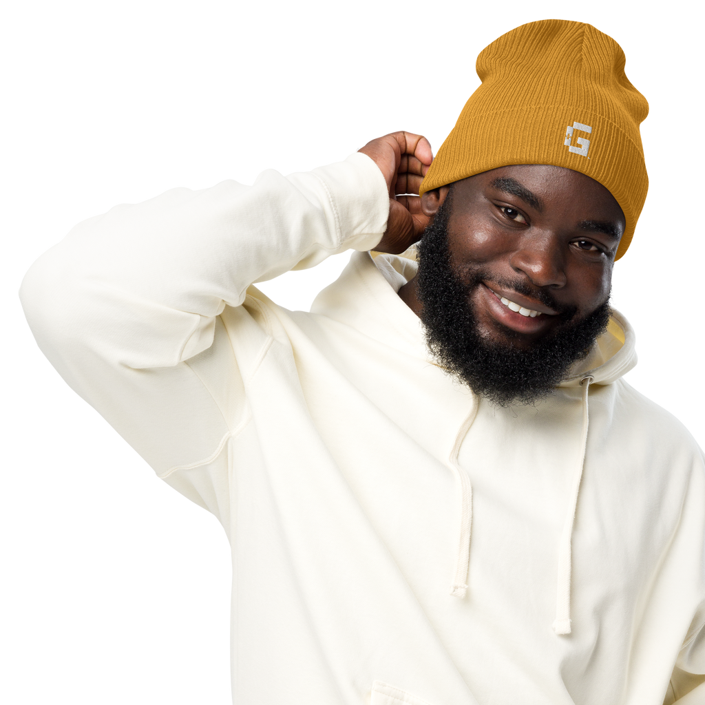 Organic Ribbed Beanie — +G Identity Edition