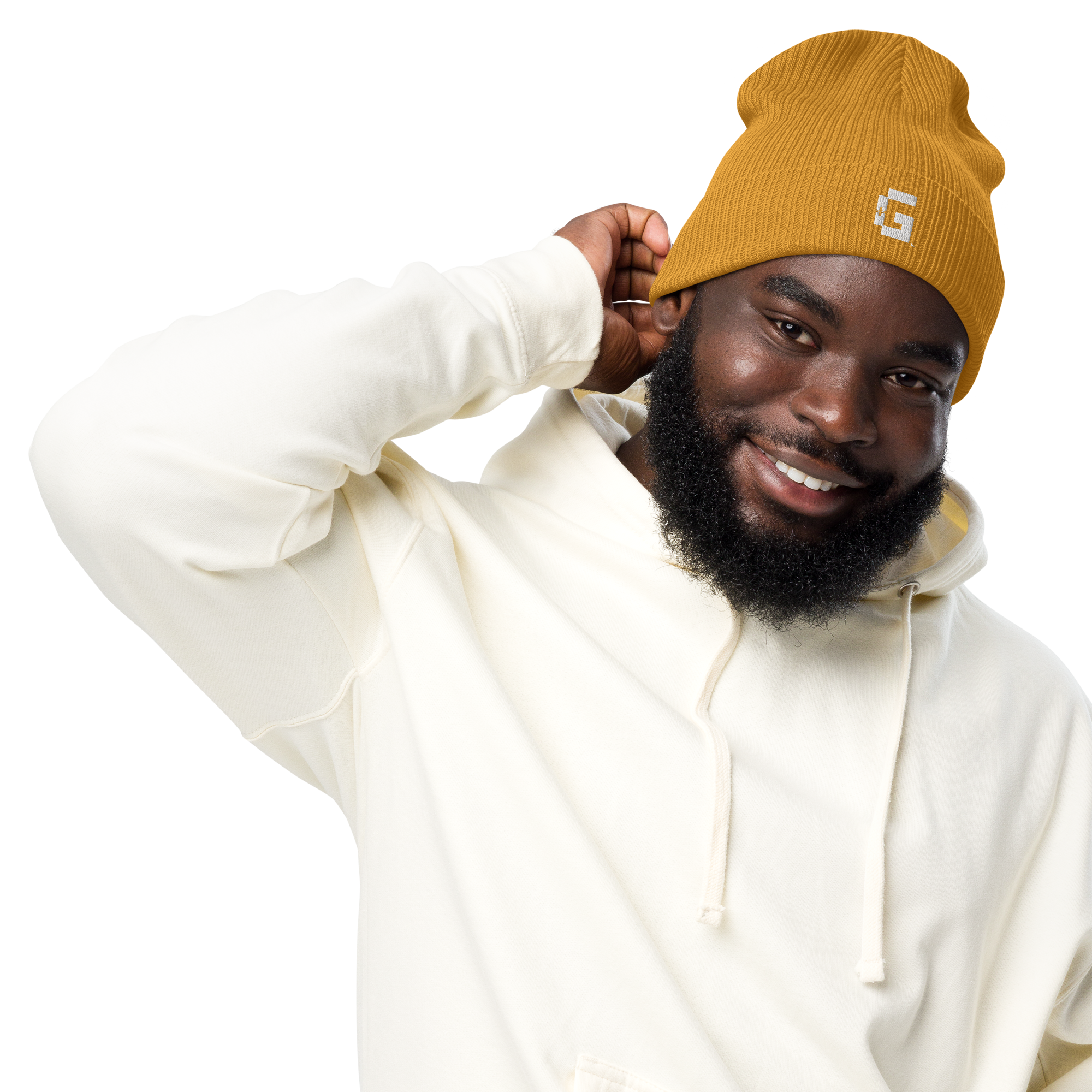 Organic Ribbed Beanie — +G Identity Edition