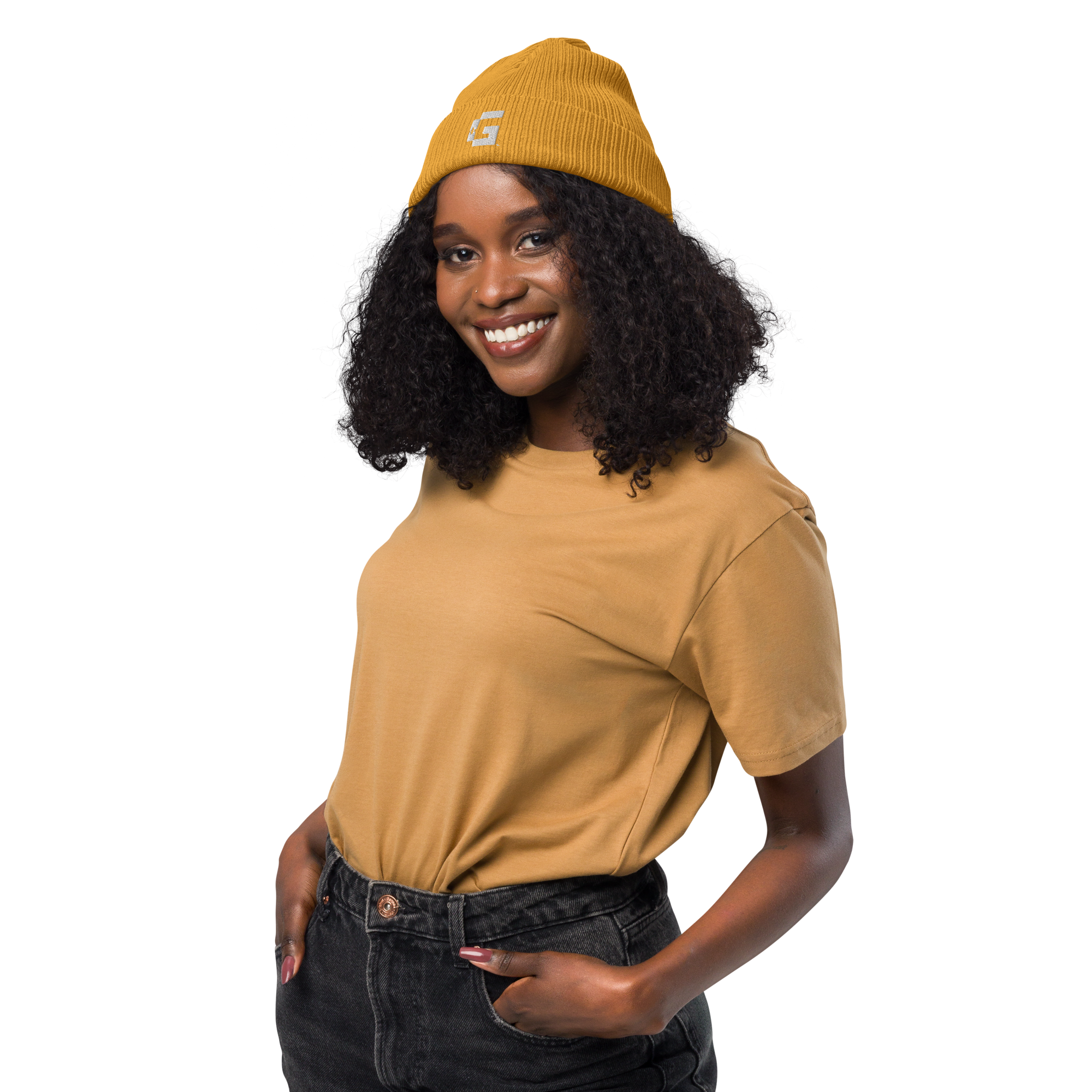 Organic Ribbed Beanie — +G Identity Edition