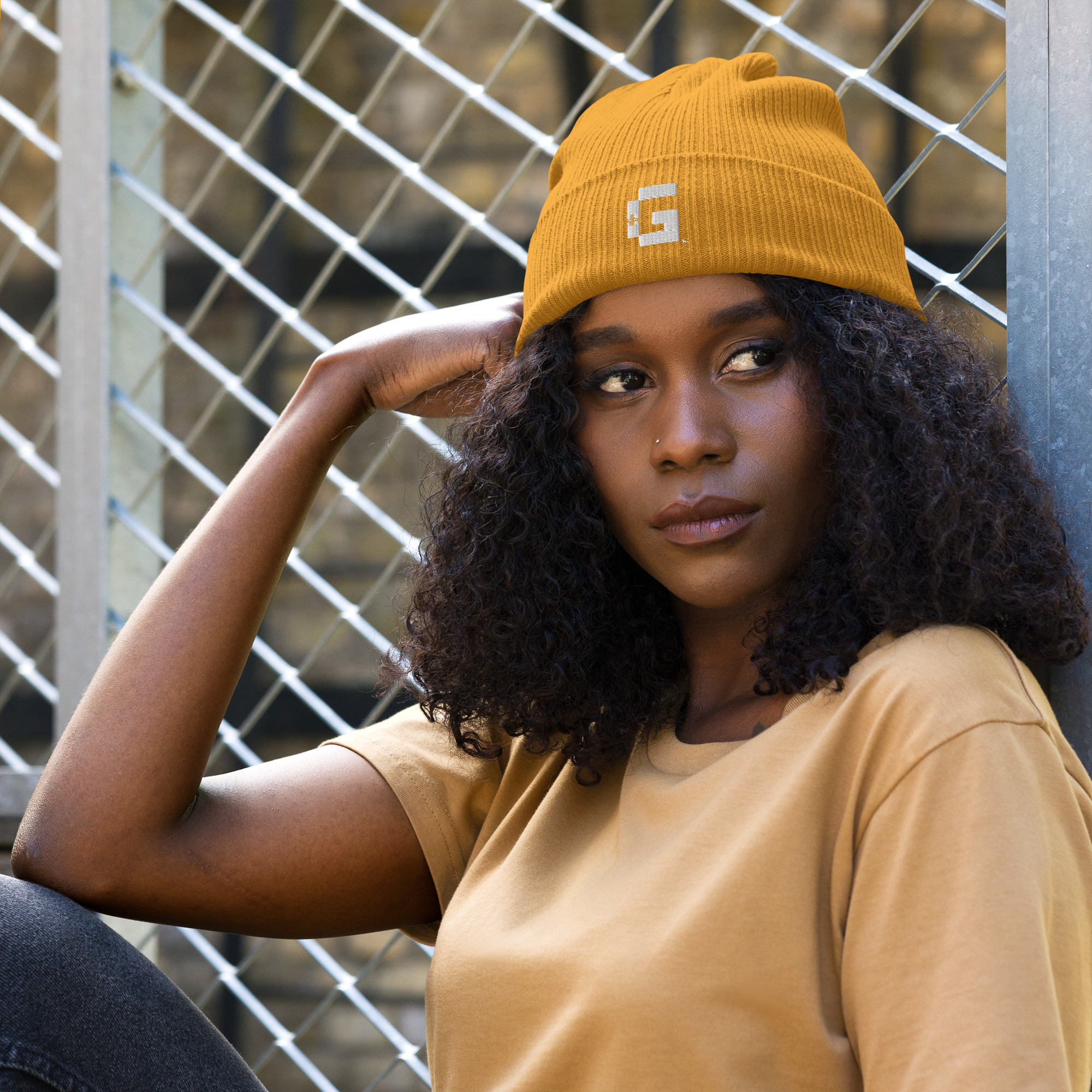 Organic Ribbed Beanie — +G Identity Edition