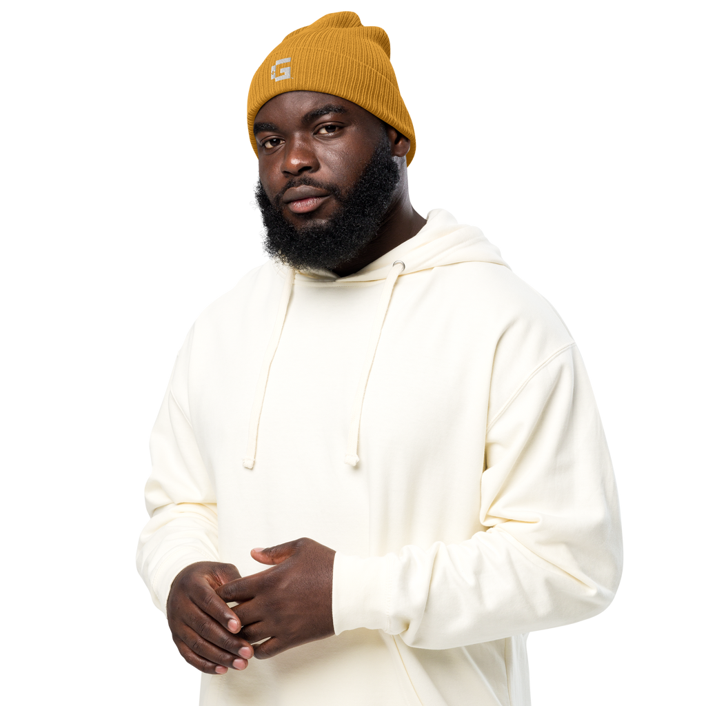 Organic Ribbed Beanie — +G Identity Edition