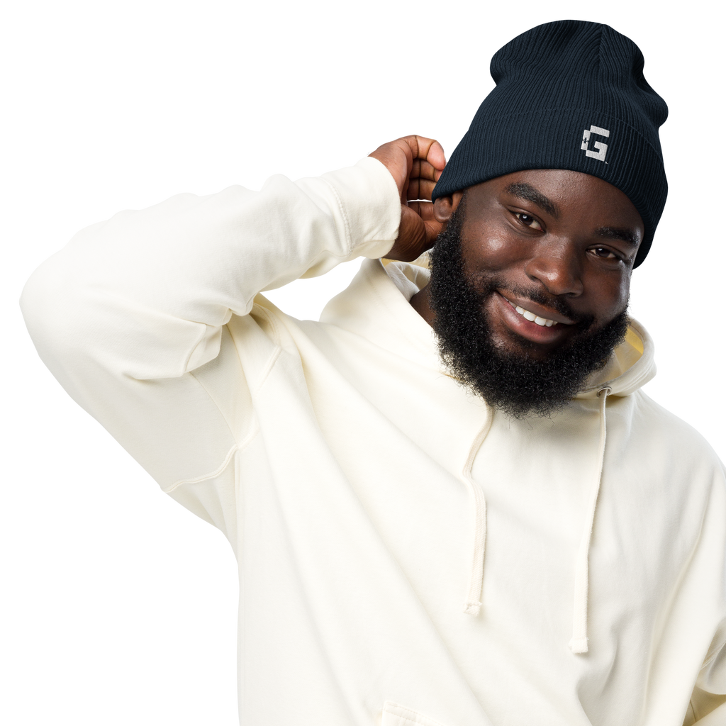 Organic Ribbed Beanie — +G Identity Edition
