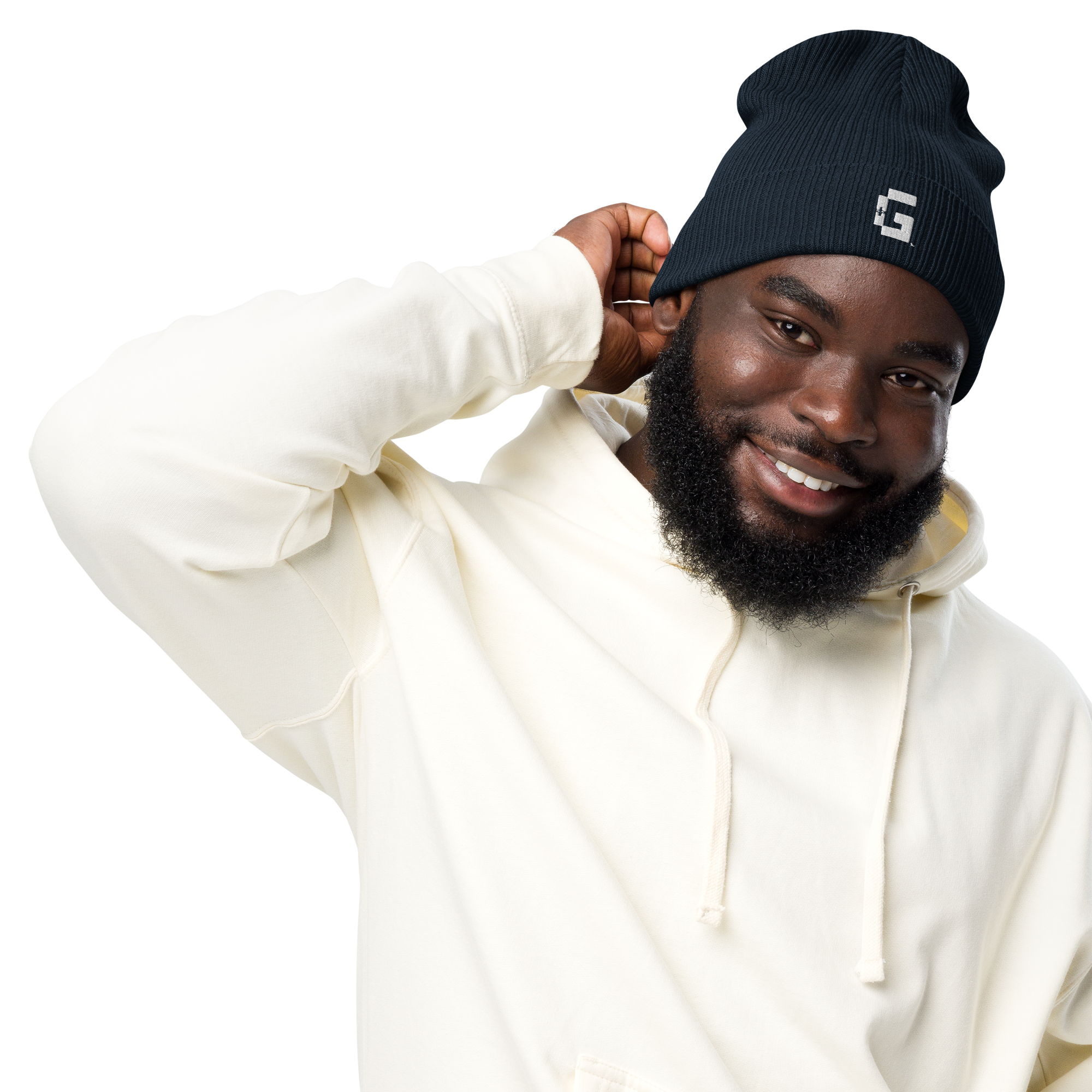 Organic Ribbed Beanie — +G Identity Edition