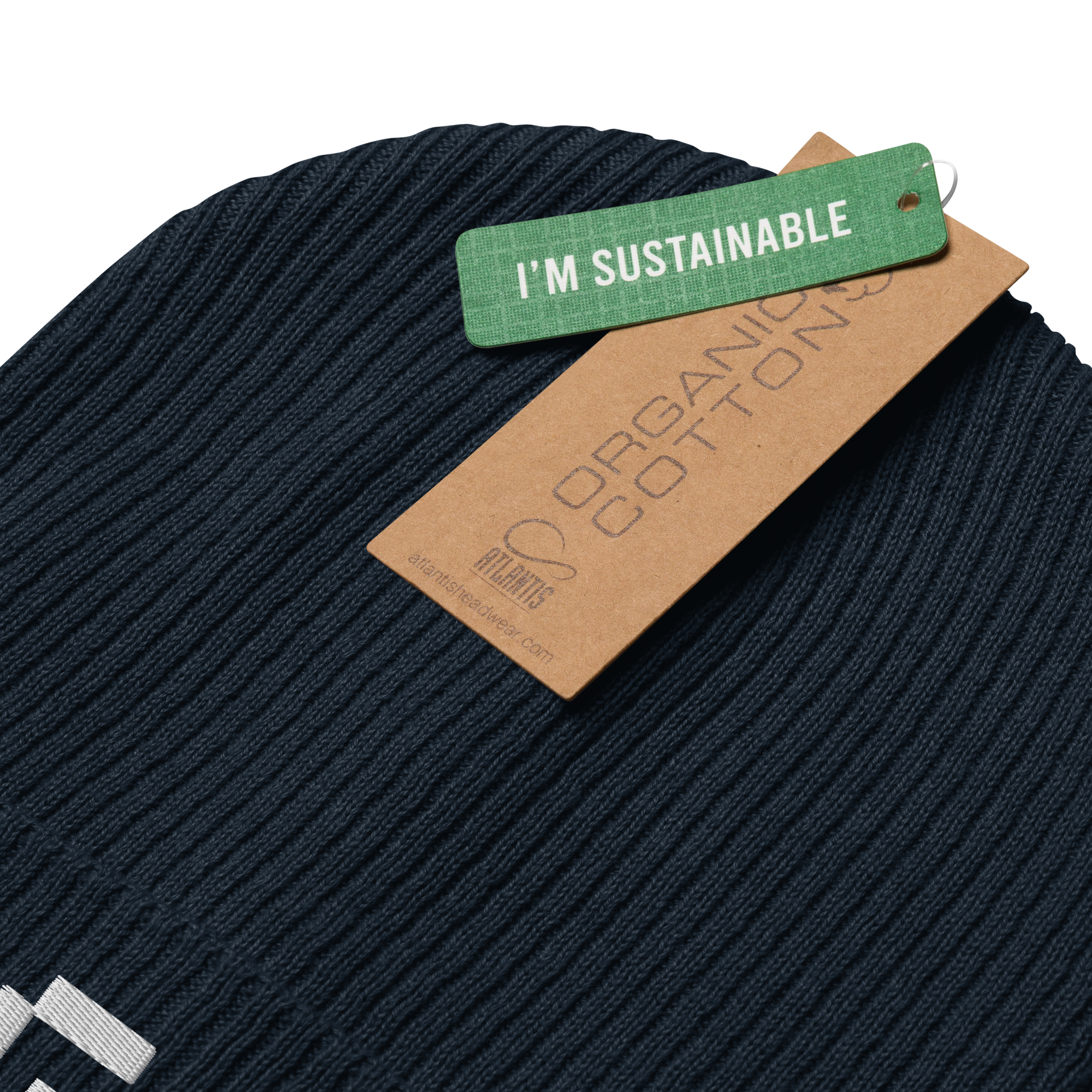 Organic Ribbed Beanie — +G Identity Edition